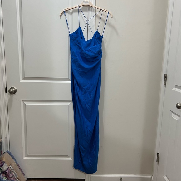 GAUGE81 Lapis Blue Shiroi Long Dress Size Medium $730 - Picture 6 of 11